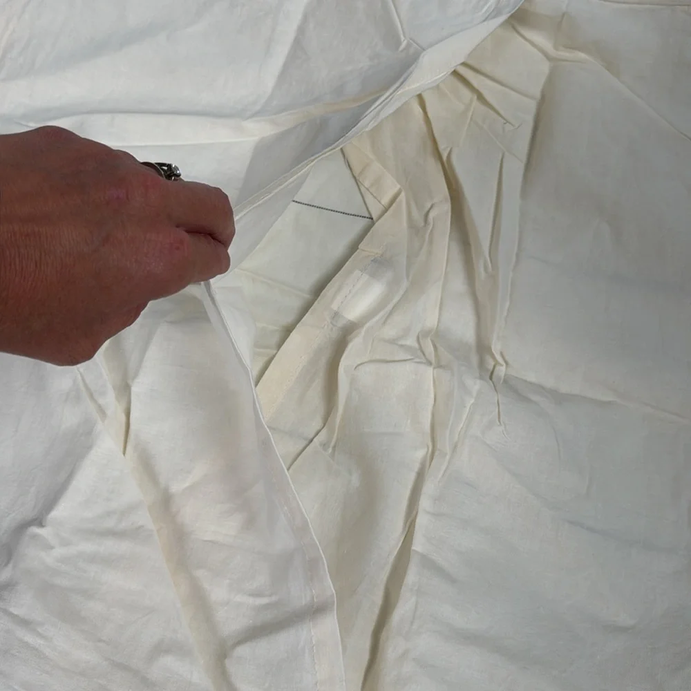 SINGLE Hearth & Hand Full/Queen Cream with black stripes Cotton Pillow Sham